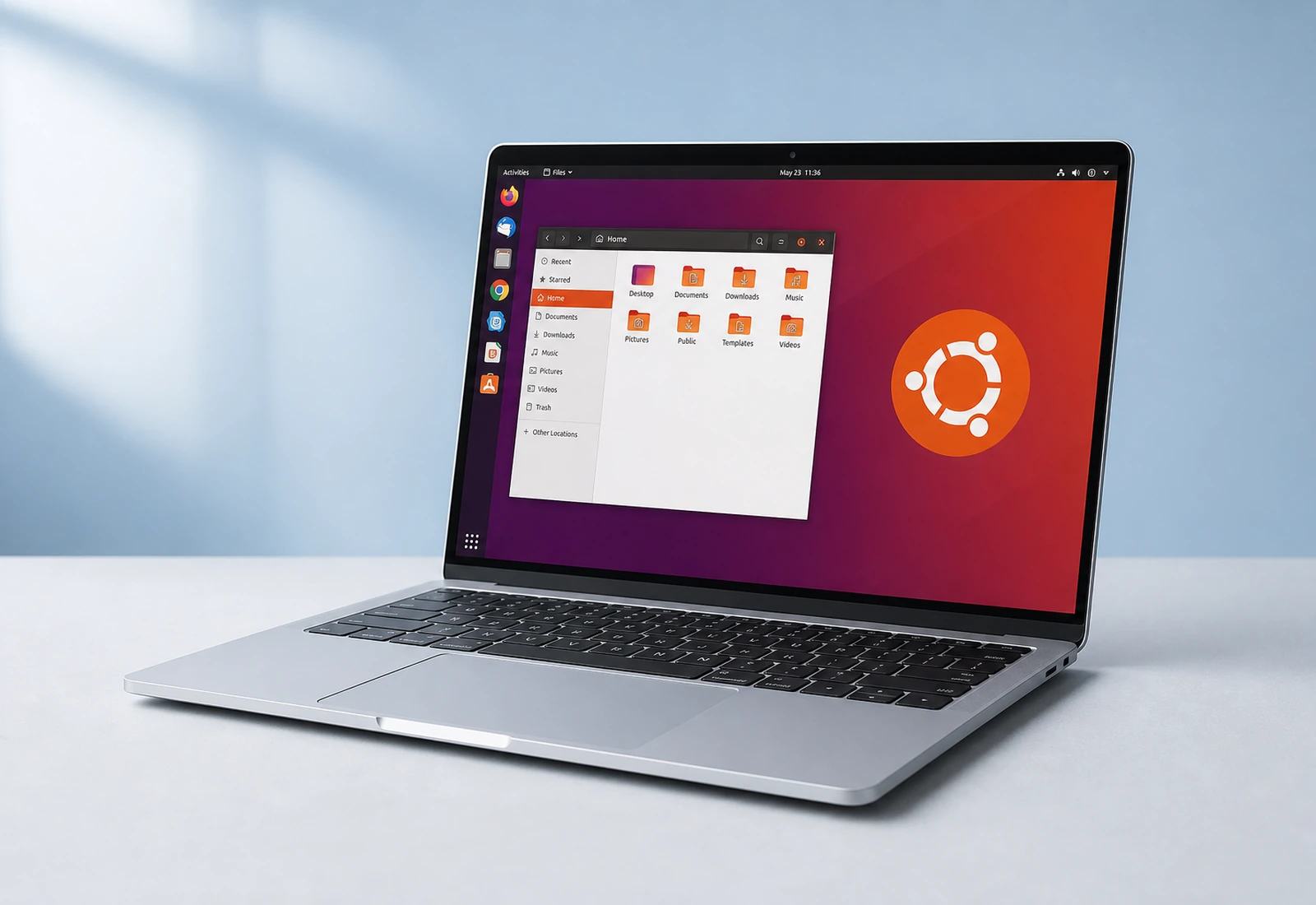 Linux- und Ubuntu-Beratung am Laptop